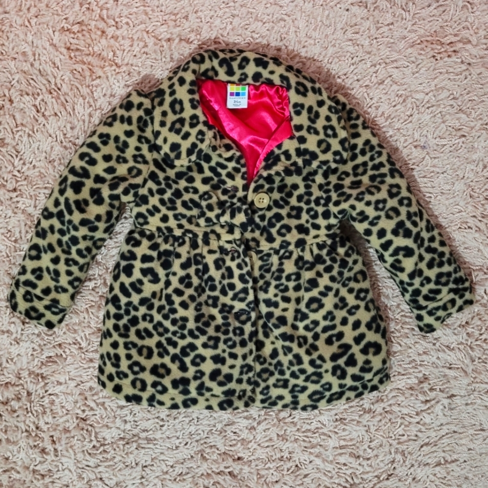 Leopard Print Pea Coat 24 Months Healthtex